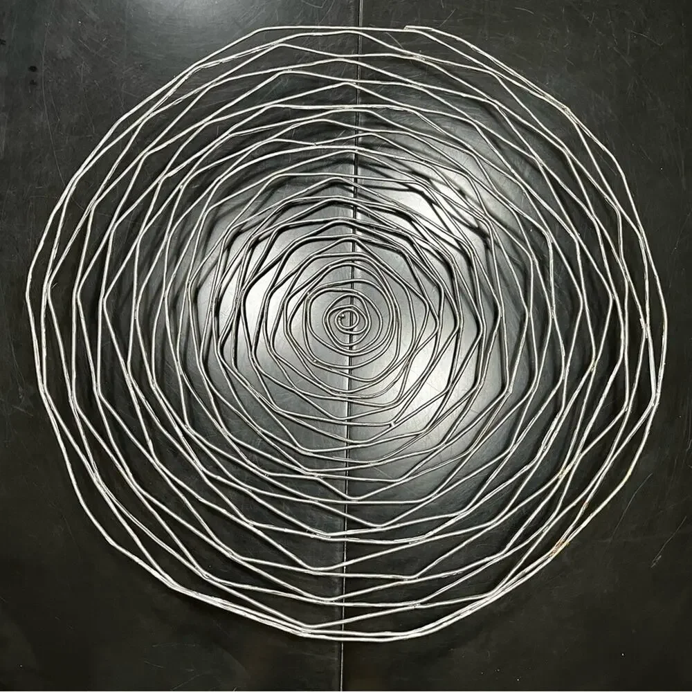 NEW Z Gallerie Antique Bronze Wrought Iron Spiral Wall Tabletop Sculpture Bowl